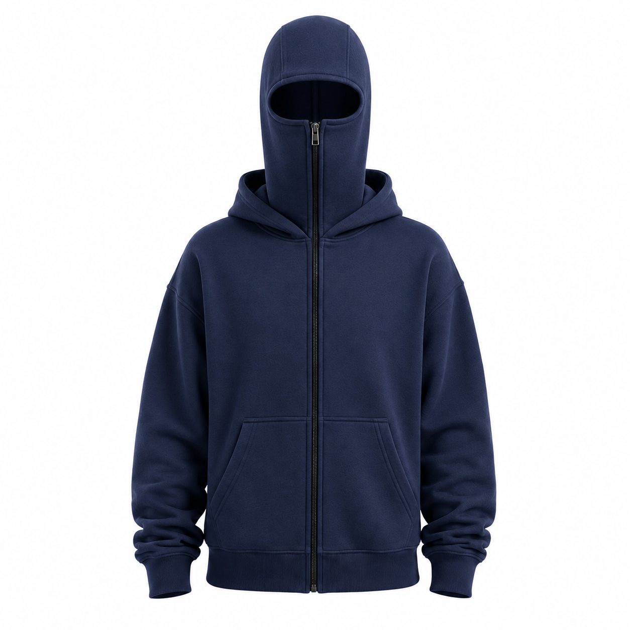 Chamarra Hoodie Oversized con Capucha Balaclava Integrada para Hombre