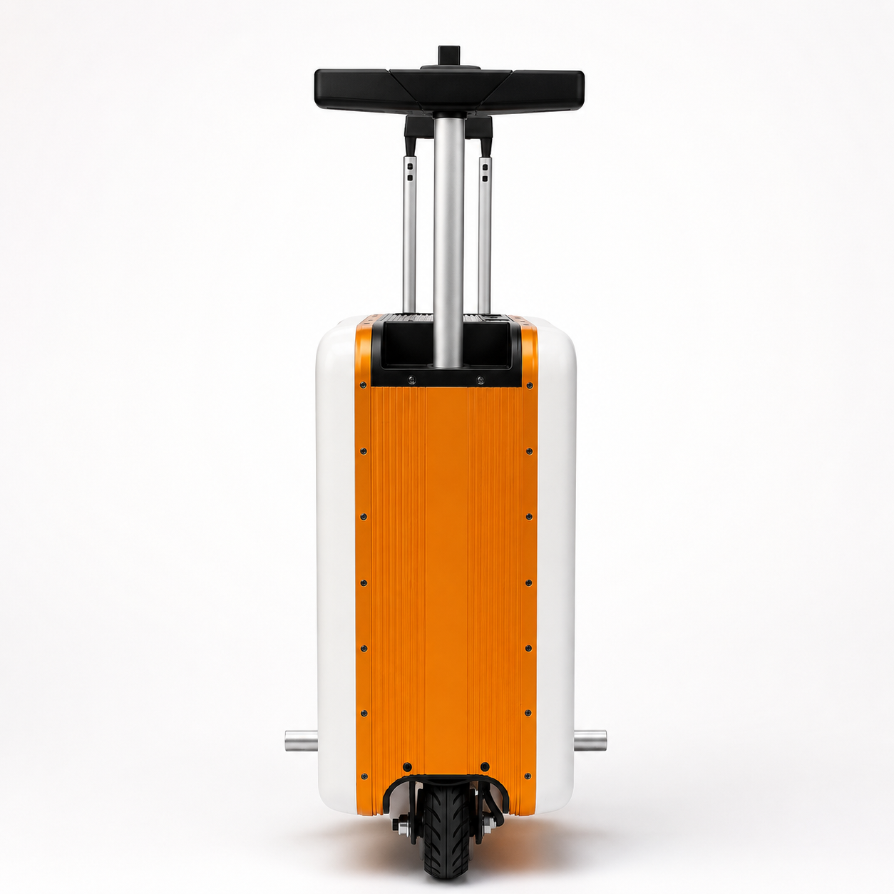 Maleta Scooter – Manillar Extensible Y Portavasos | Blanco y Naranja | Banana Way