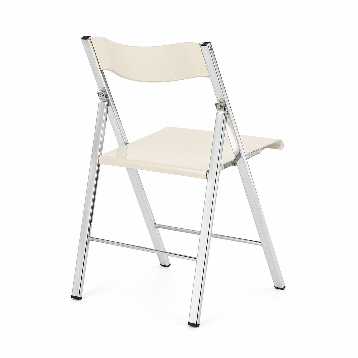 Silla Plegable de Diseño | Acrílico y Acero Cromado | Comedor y Sala | Casa Punto