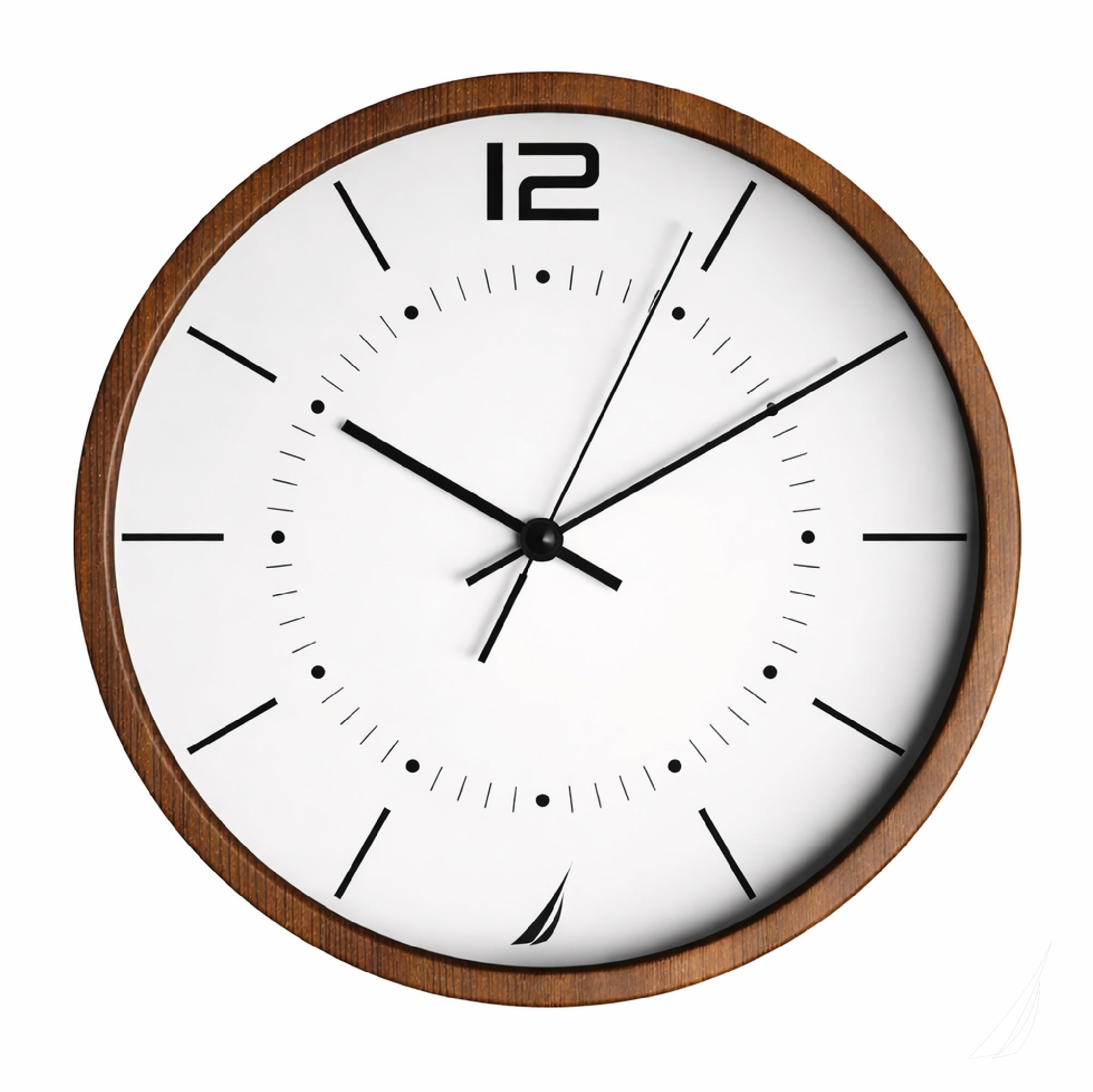 Reloj Pared Nautica - Madera Elegante Decorativo Silencioso