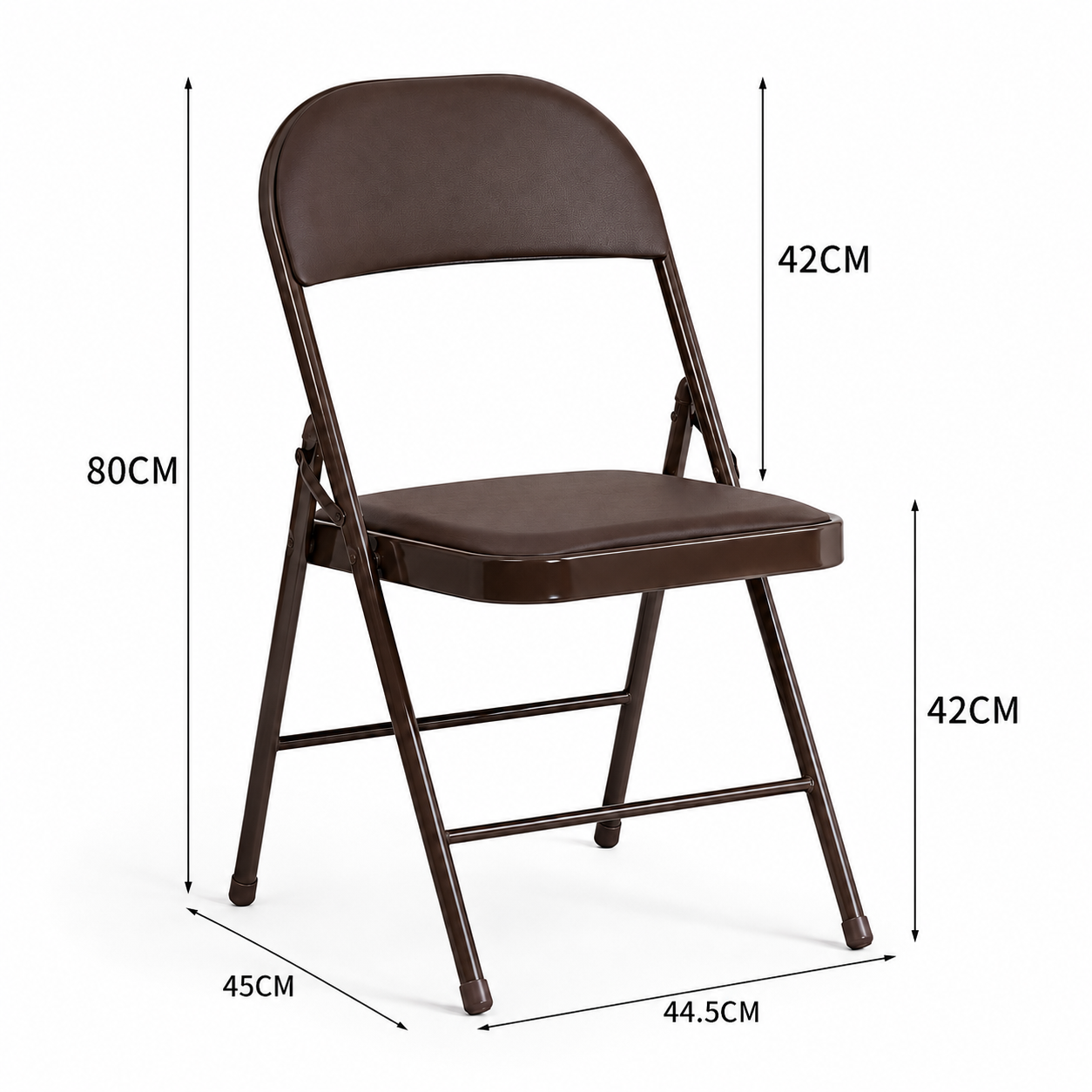 Silla Plegable con Asiento Acolchado Zoraida | Comedor y Oficina