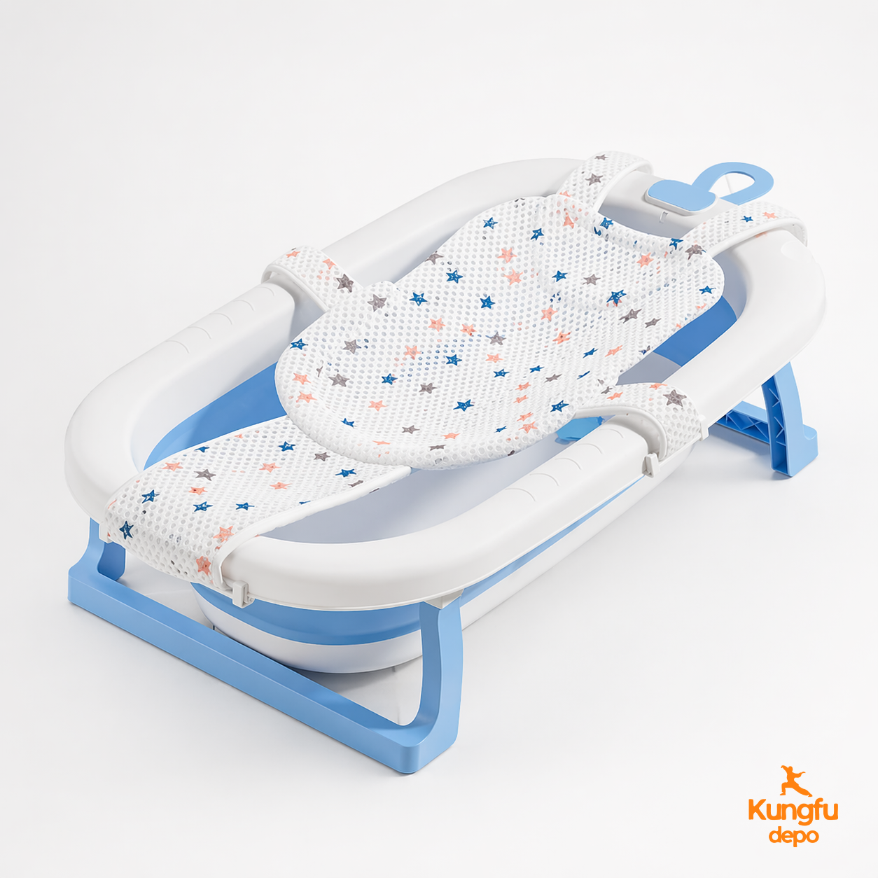 Bañera plegable para bebé Bavi con red de soporte incluida
