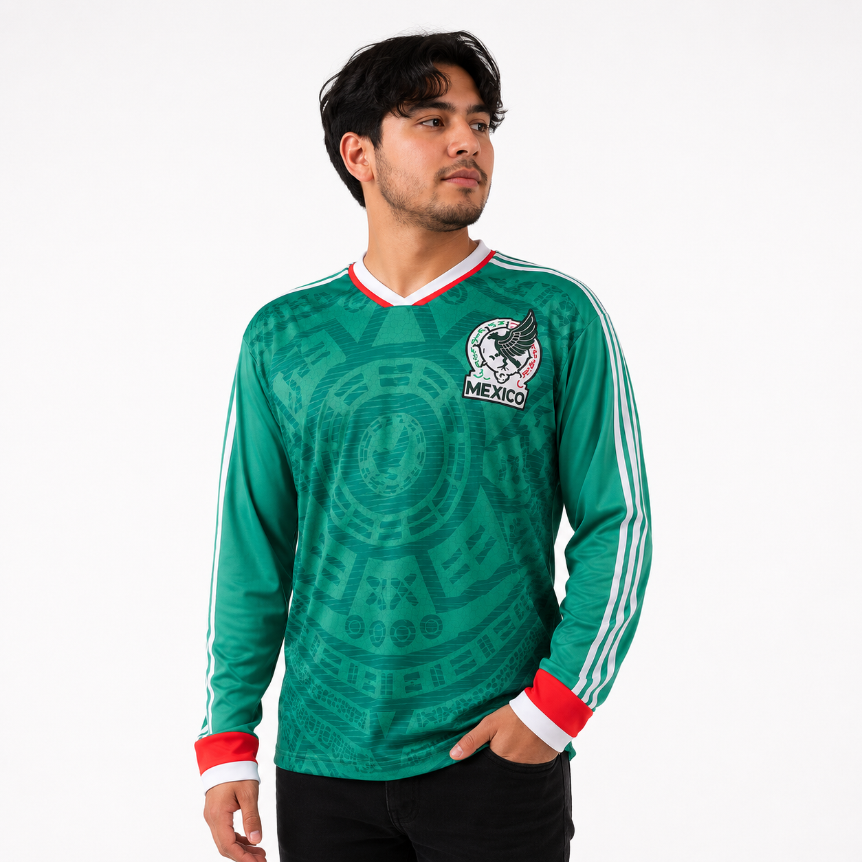 Jersey manga larga de Mexico