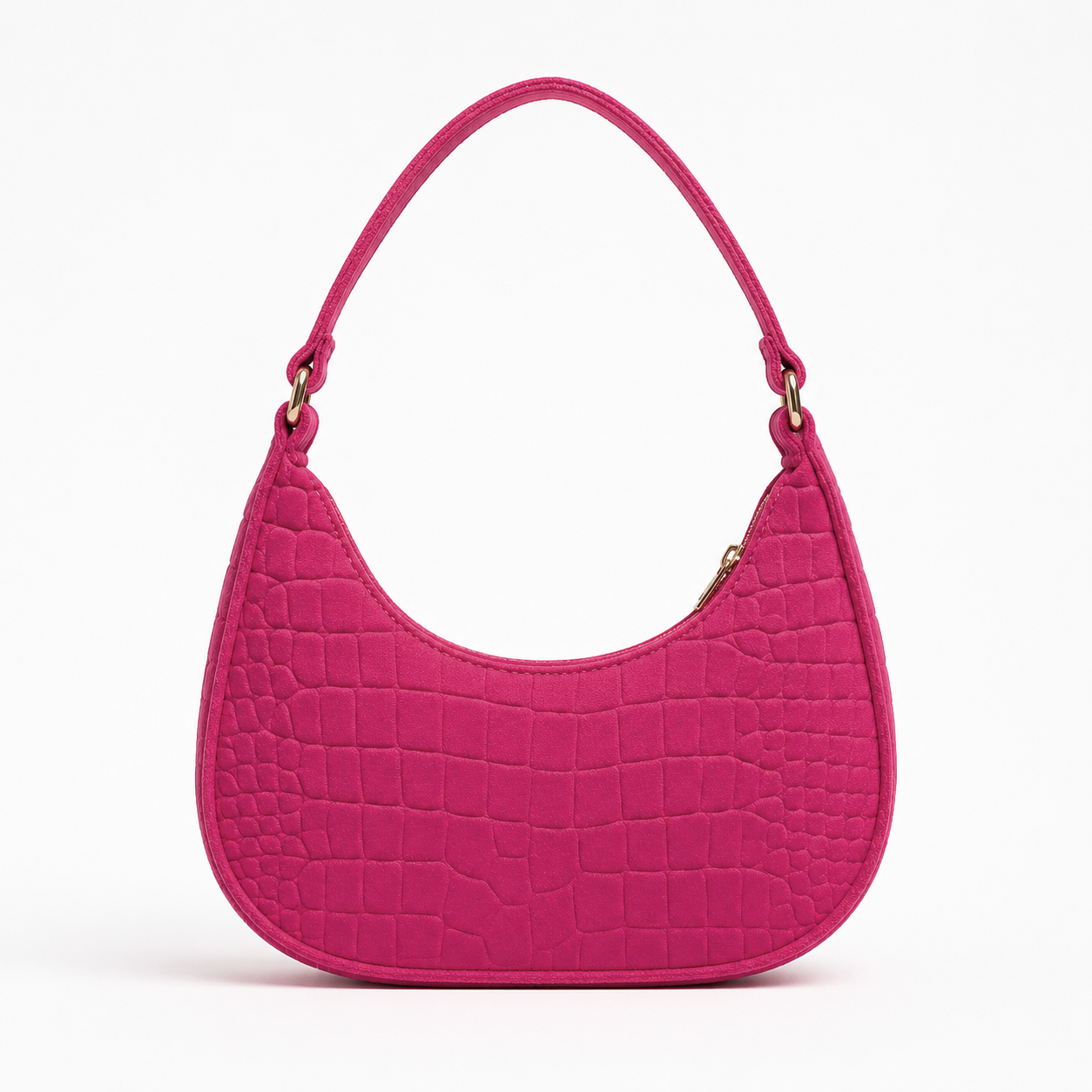 Bolsa hobo media luna acolchada Cinthia — estilo minimalista tendencia