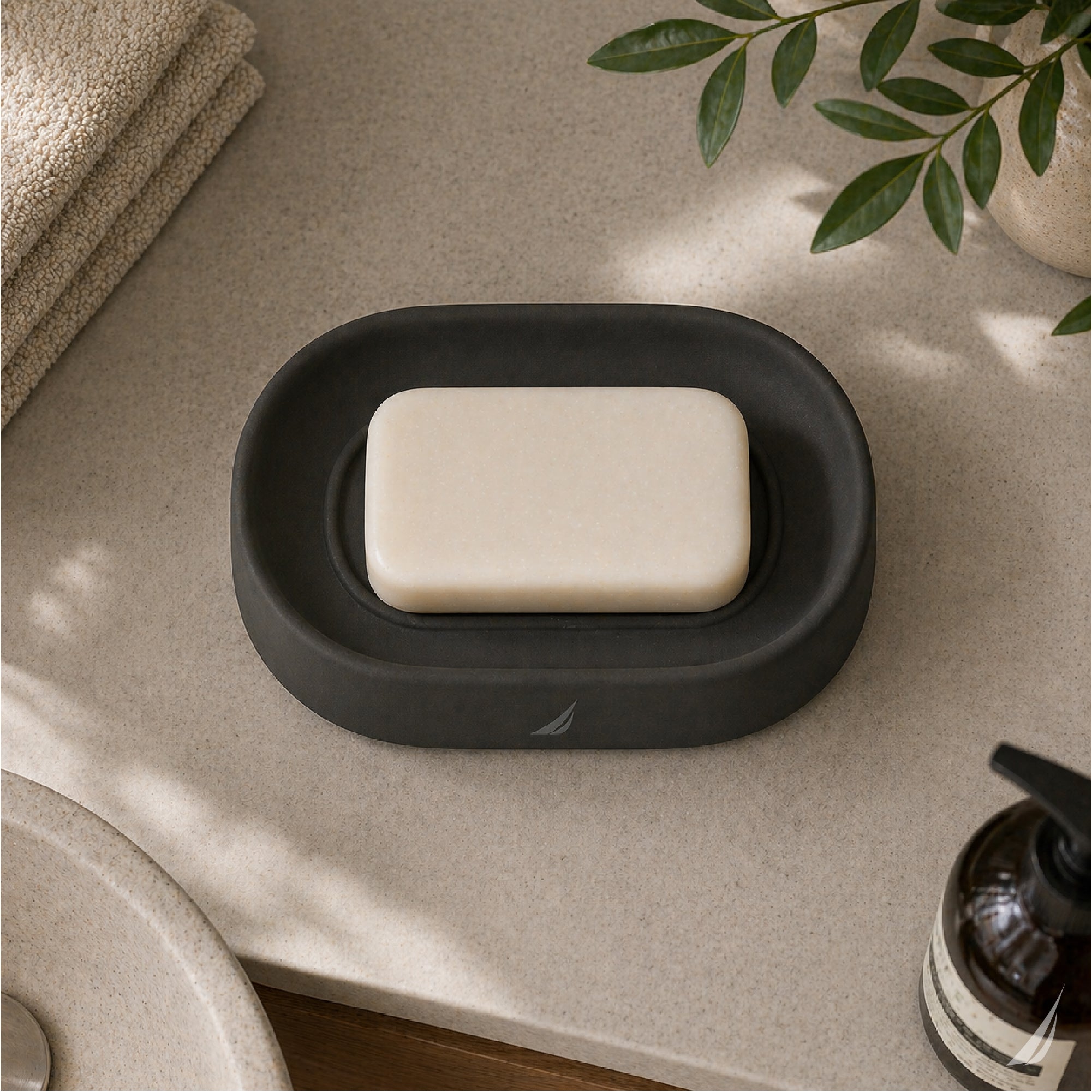 Jabonera Nautica Antideslizante Baño Moderna Elegante Fina