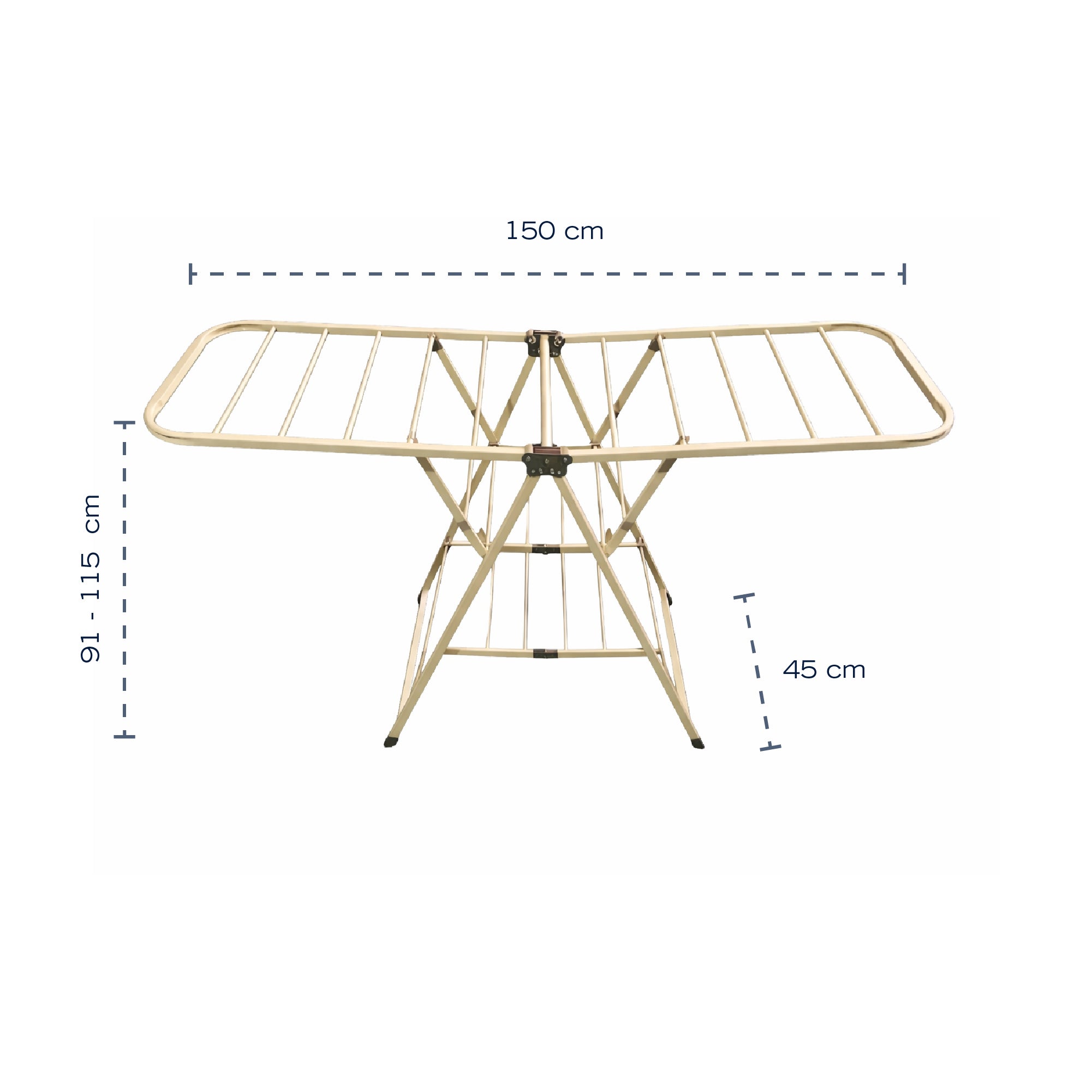 Tendedero Nautica Plegable Ropa Aluminio Resistente Practico