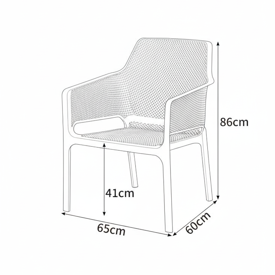 Juego de patio exterior Jika de 4 piezas