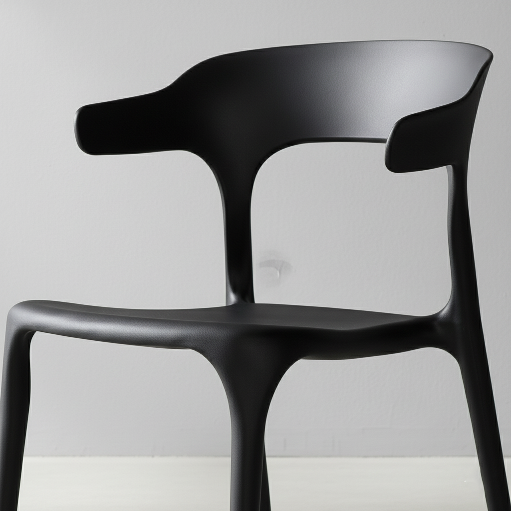 Silla de comedor apilable con brazos Heifro