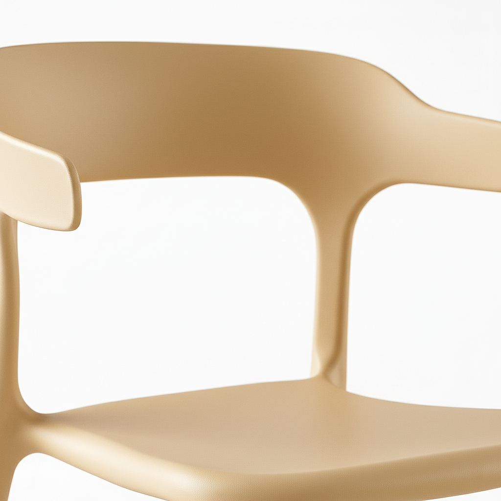 Silla de comedor apilable con brazos Heifro