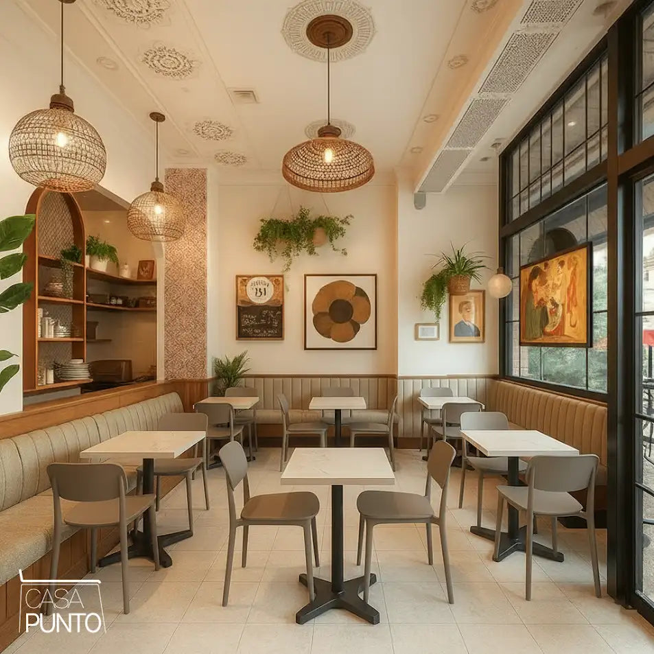 Silla de comedor apilable Hirus