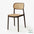 Silla de comedor apilable Dina - Con respaldo de ratán