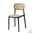 Silla de comedor apilable Dina - Con respaldo de ratán
