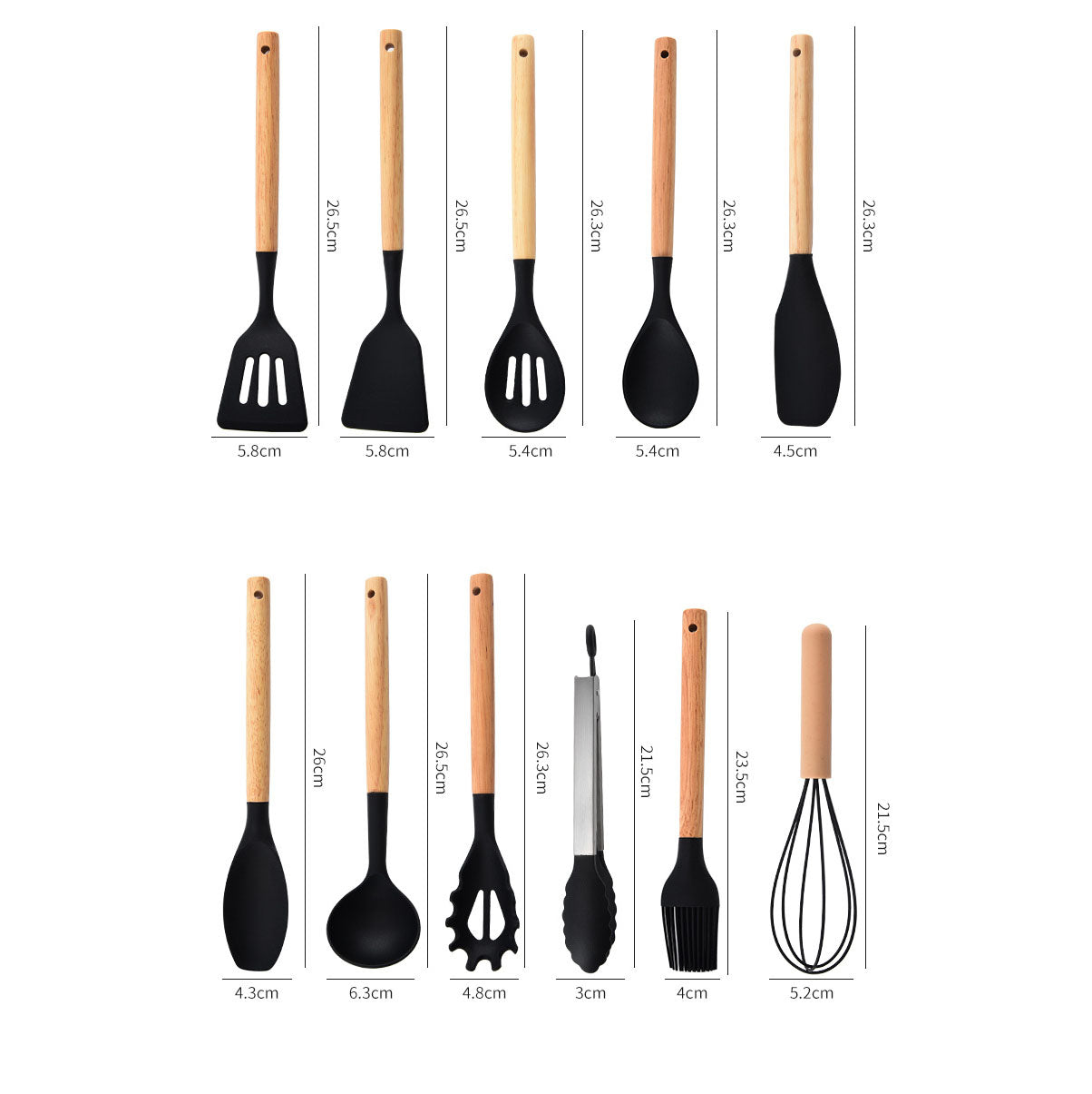 Juego de utensilios de cocina y cuchillos de cocina Brianna de 18 piezas