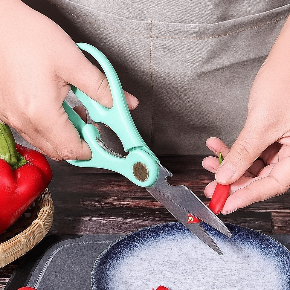 Juego de cuchillos y utensilios de cocina Carly de 19 piezas - Antiadherente con bloque de madera