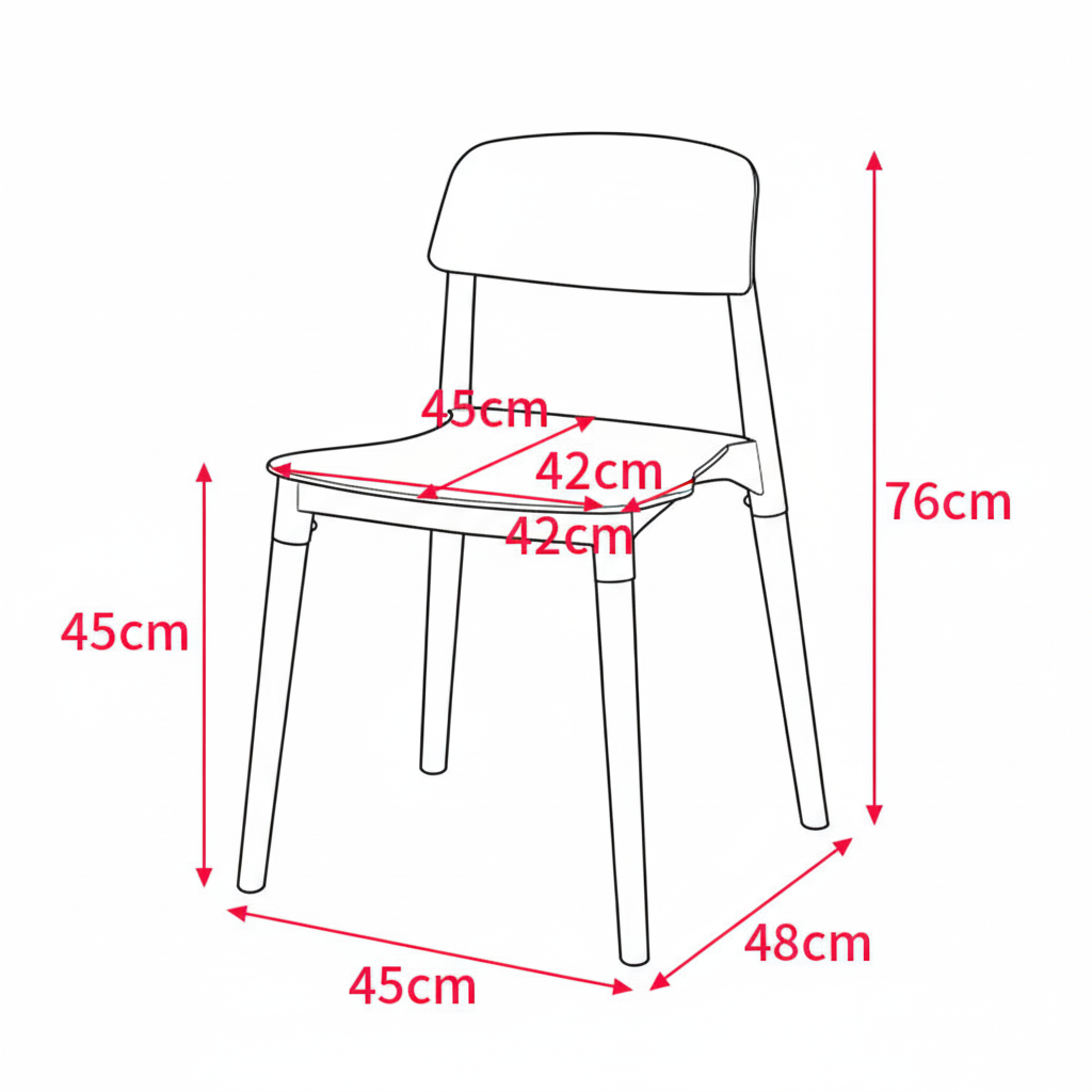 Silla de comedor Sigrid con patas de madera