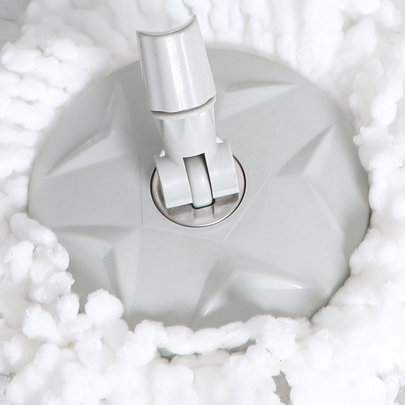 Sistema de cubeta y trapeador giratorio Alma: cámara doble de acero inoxidable con cabezal de microfibra