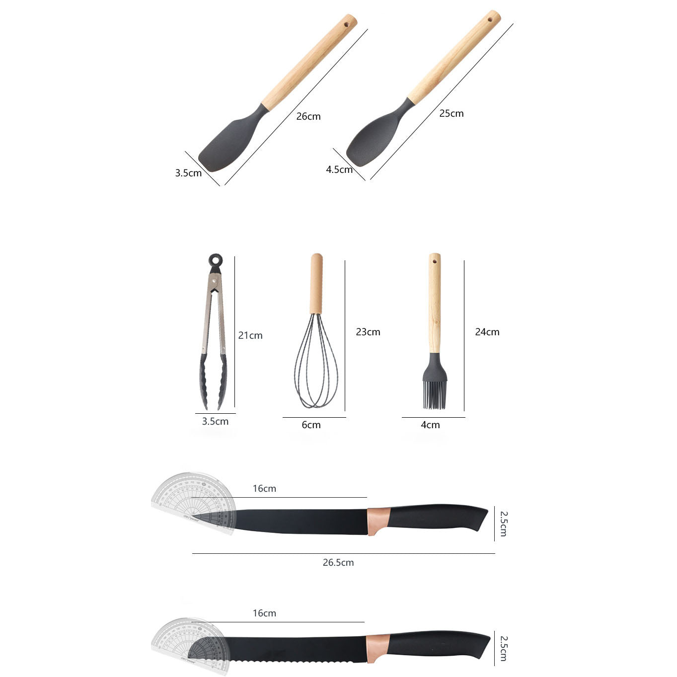 Juego de utensilios de cocina y utensilios de cocina Shila