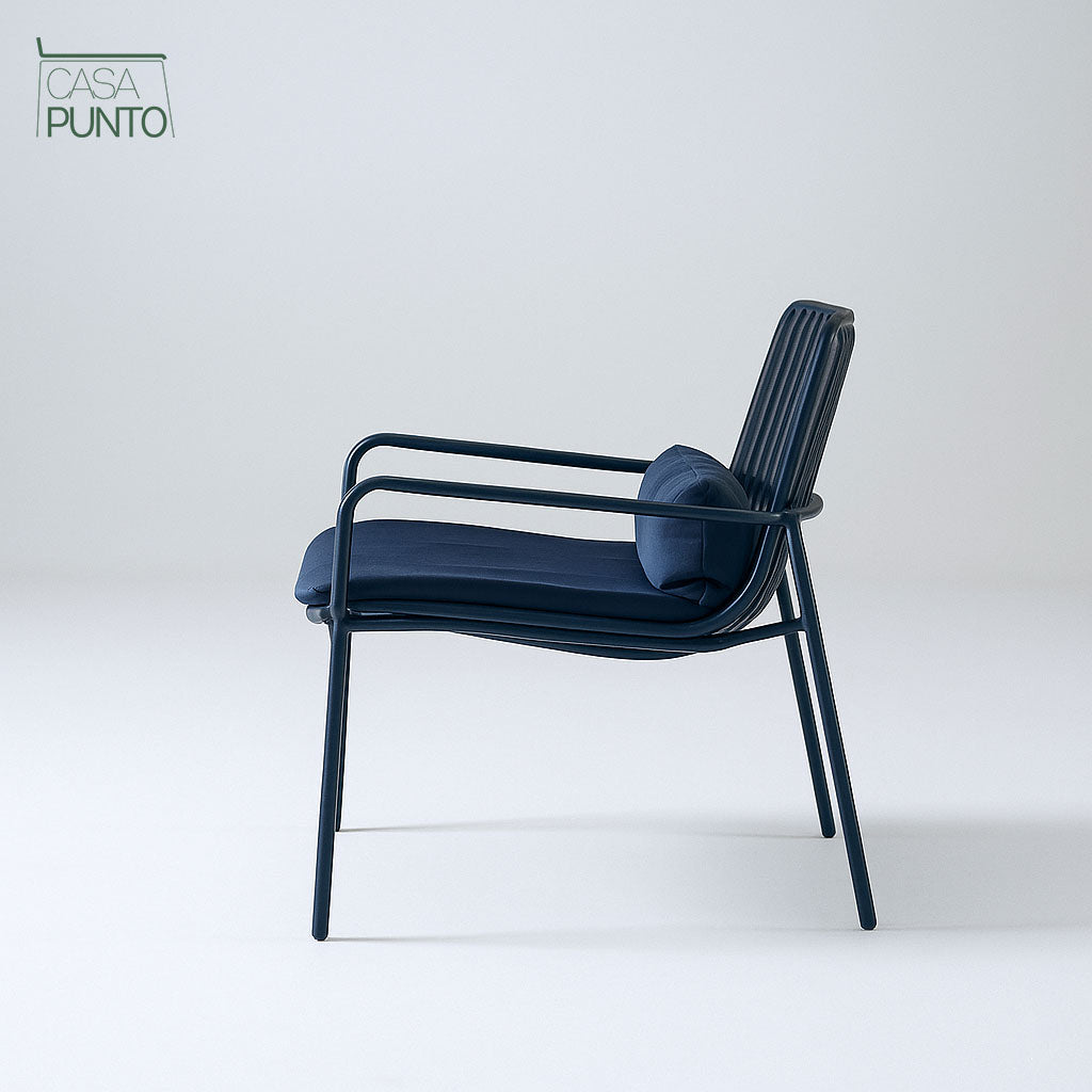 Sillón nórdico individual Linnea con cojines