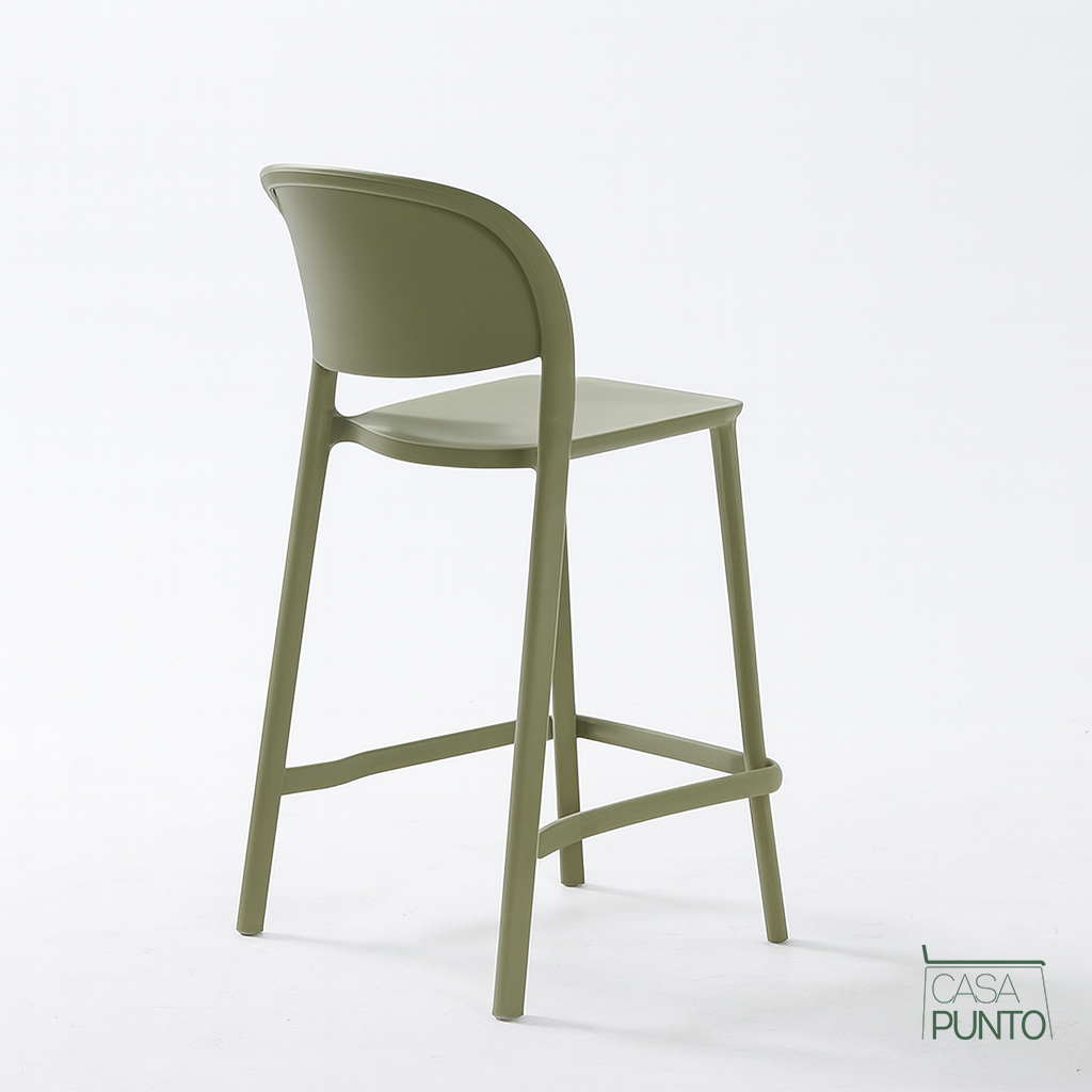 Taburete de bar Frida - Trona moldeada