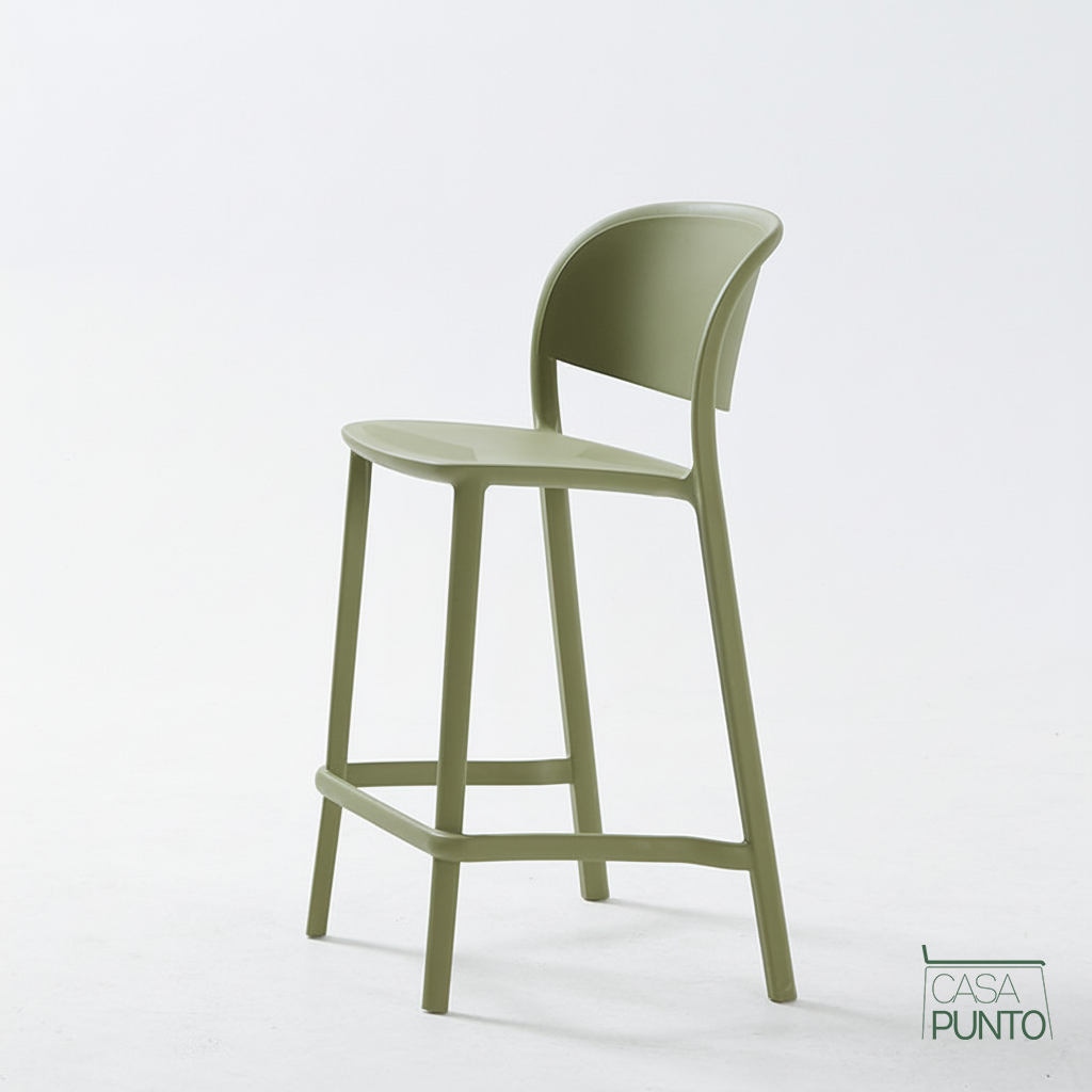 Taburete de bar Frida - Trona moldeada