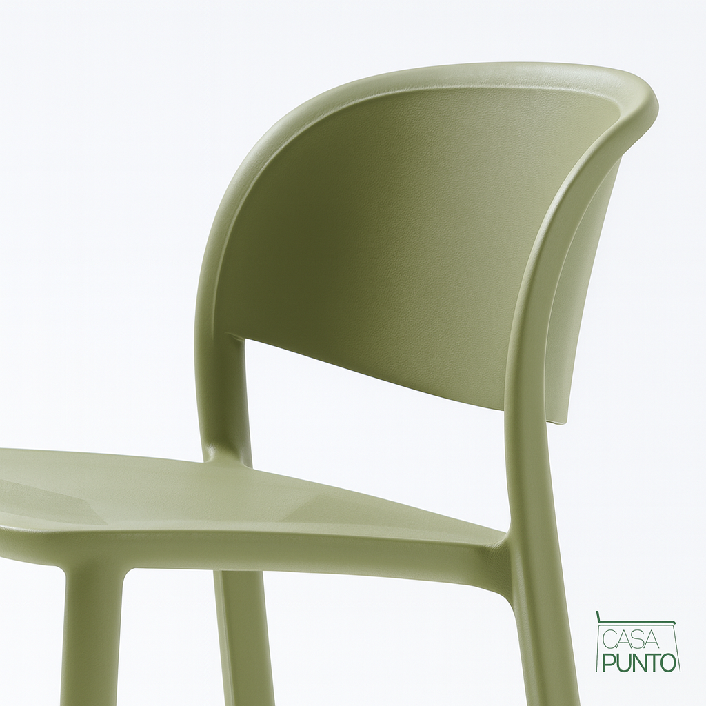 Taburete de bar Frida - Trona moldeada