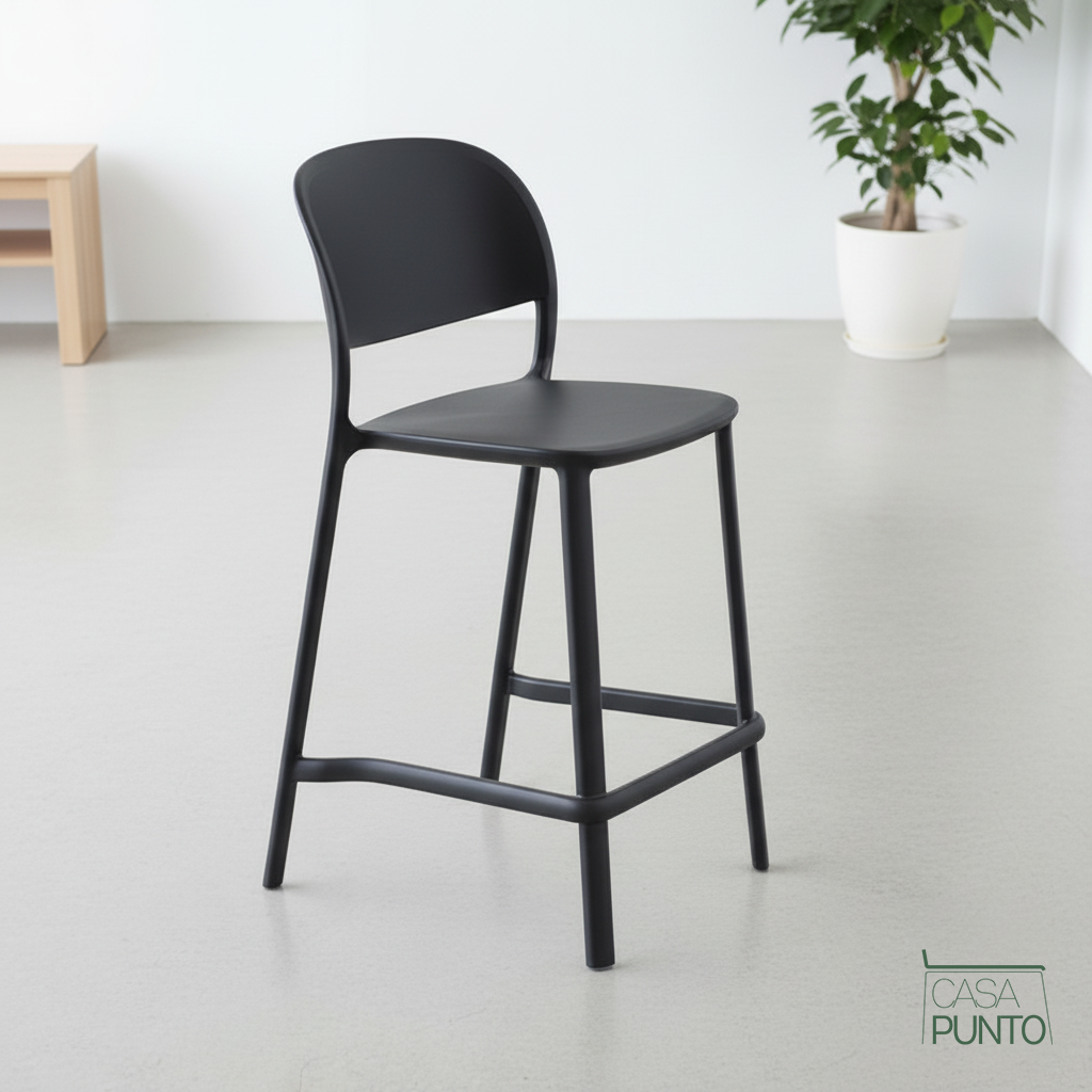 Taburete de bar Frida - Trona moldeada