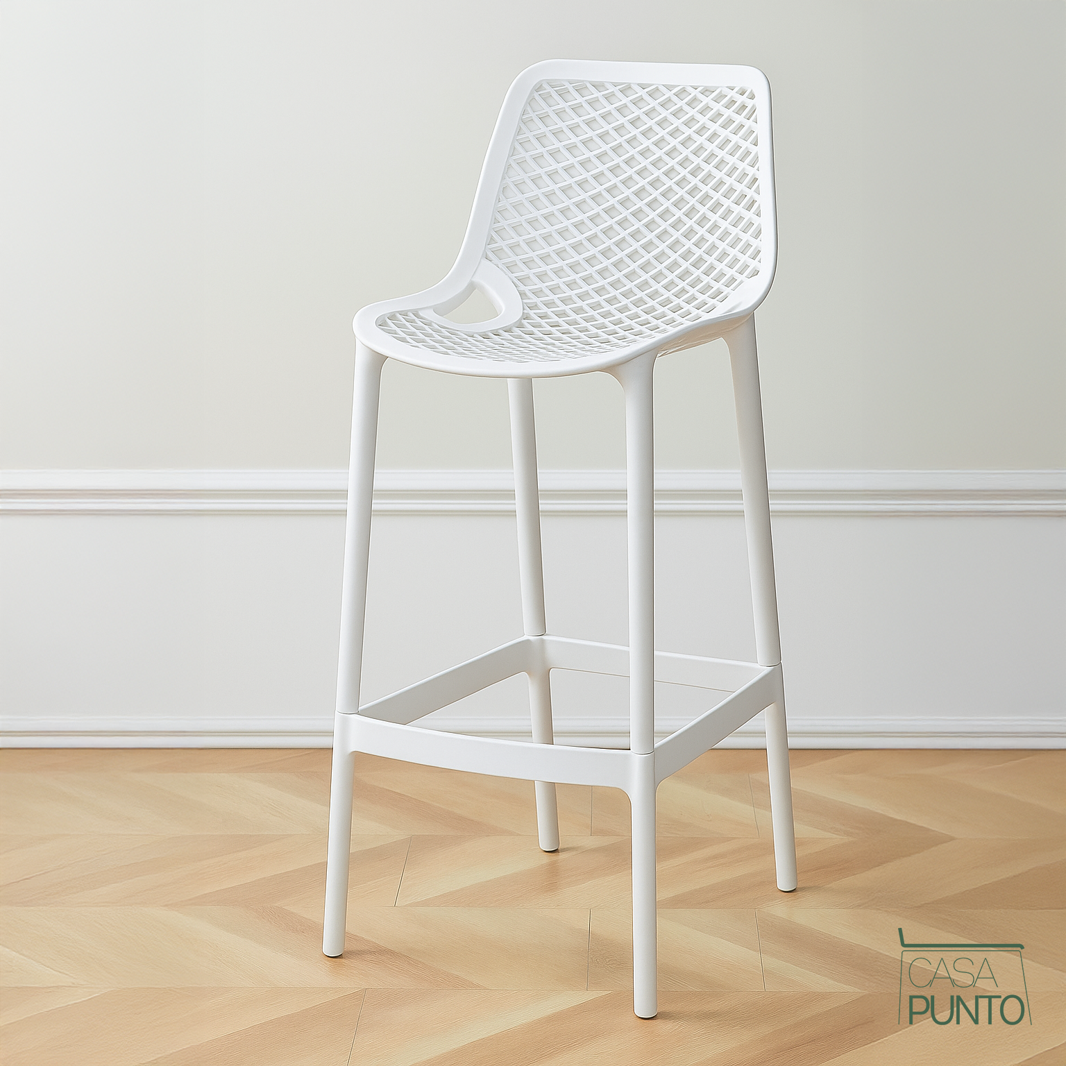 Taburete de bar perforado Dorte