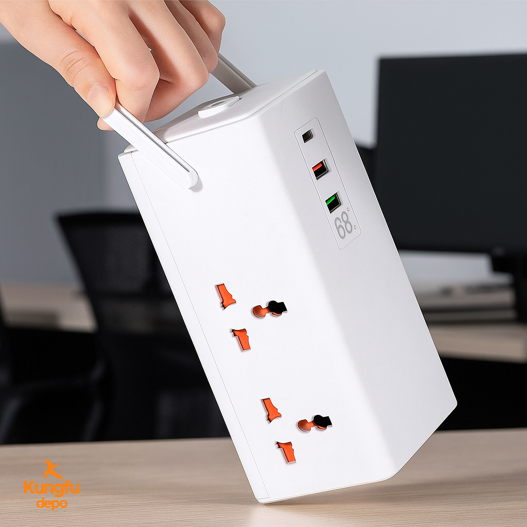 Estación de carga vertical IBOXI 68W Power Tower con USB-C