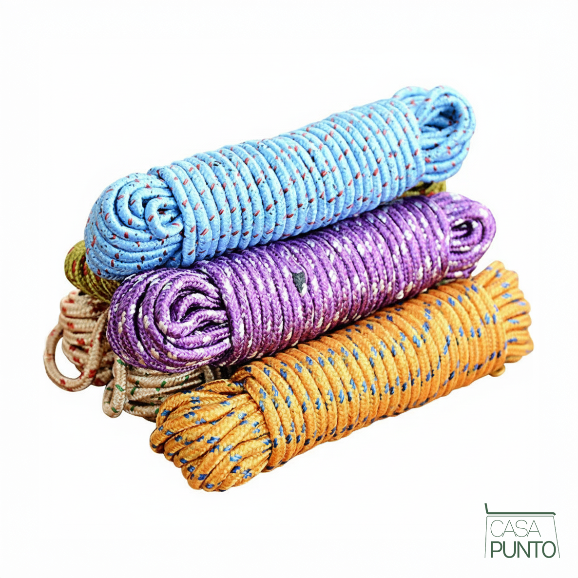 Cornelia Cuerda para Tendedero Antideslizante de 10 Metros - Tendedero de Nailon Trenzado Resistente al Viento