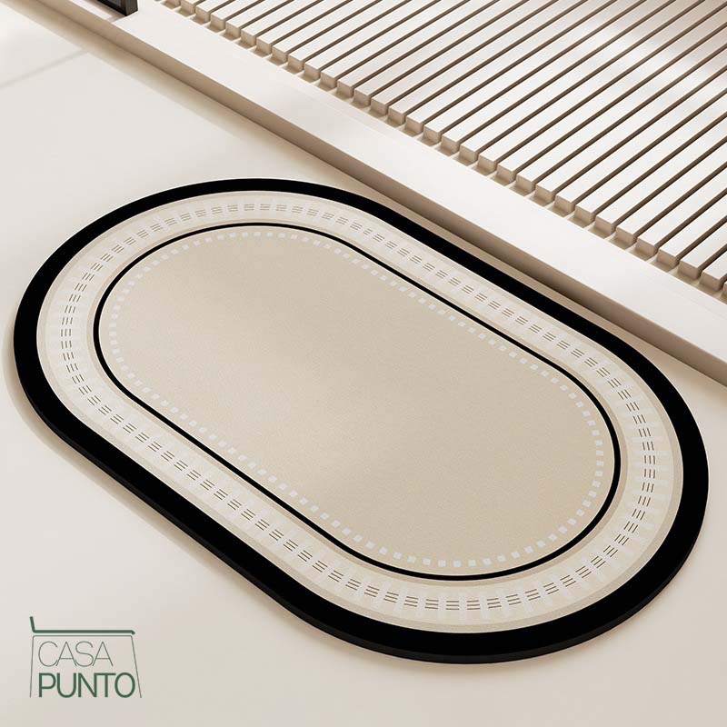 Juego de alfombrillas de baño de secado rápido Wilma de 3 piezas