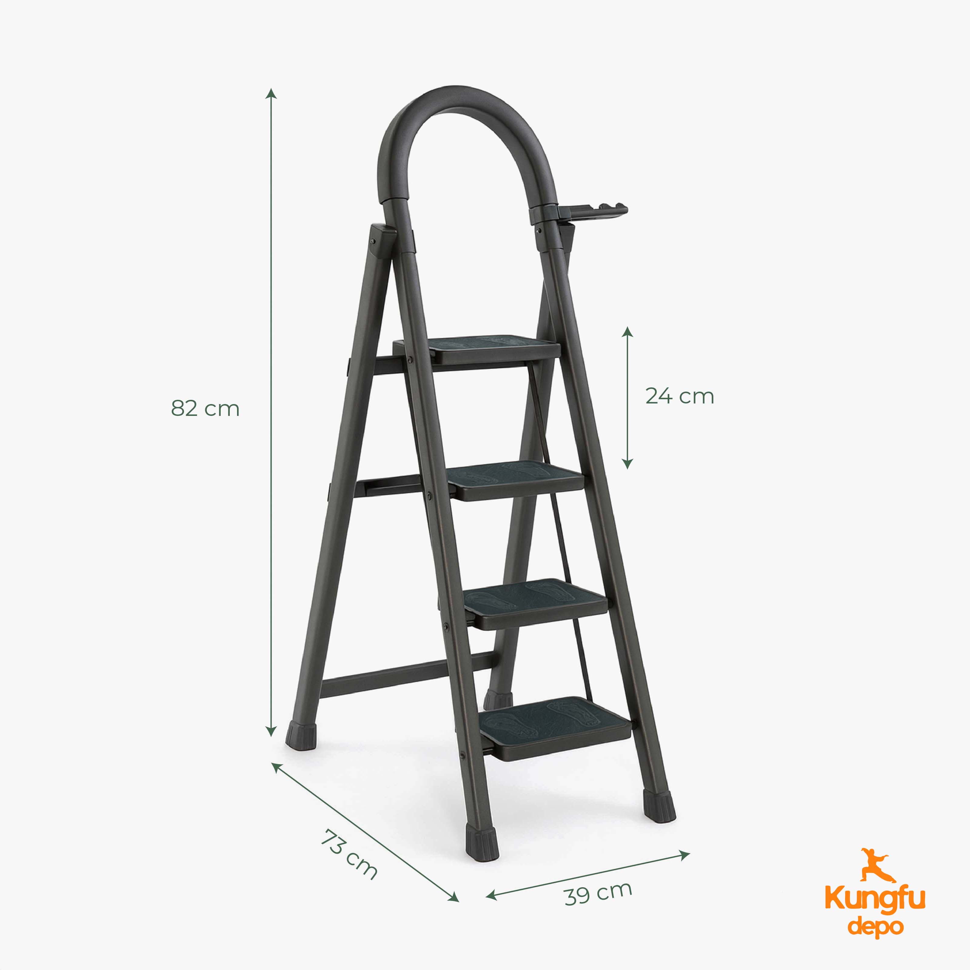 Escalera plegable Rhino Big de 4 peldaños