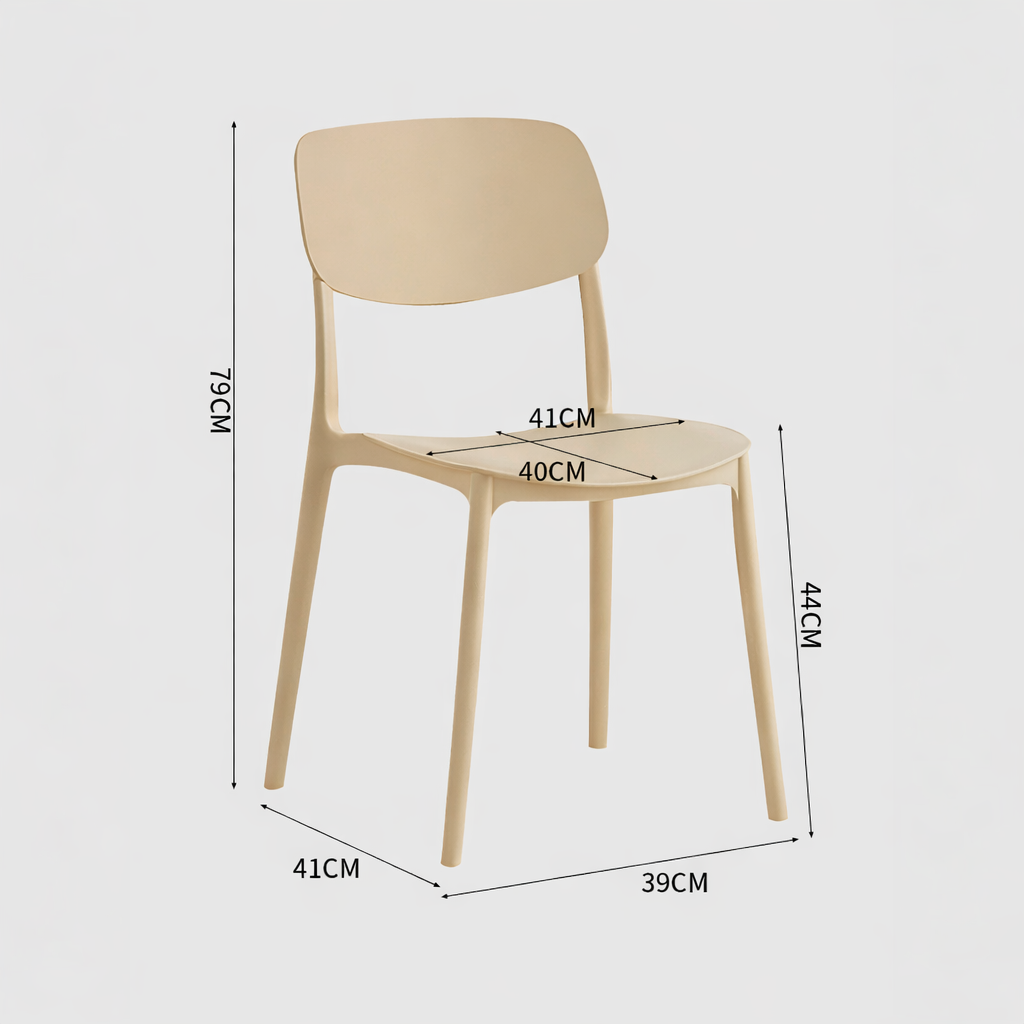Silla de comedor apilable Hirus