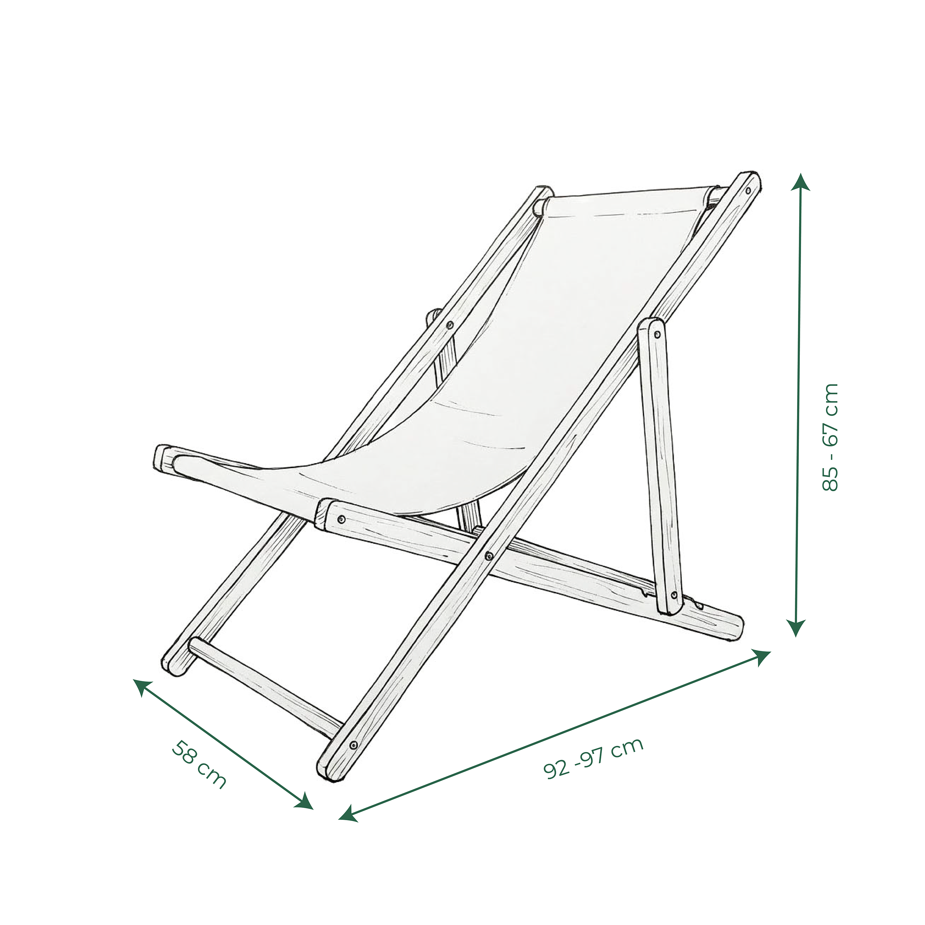 Silla plegable portátil Christa Beach