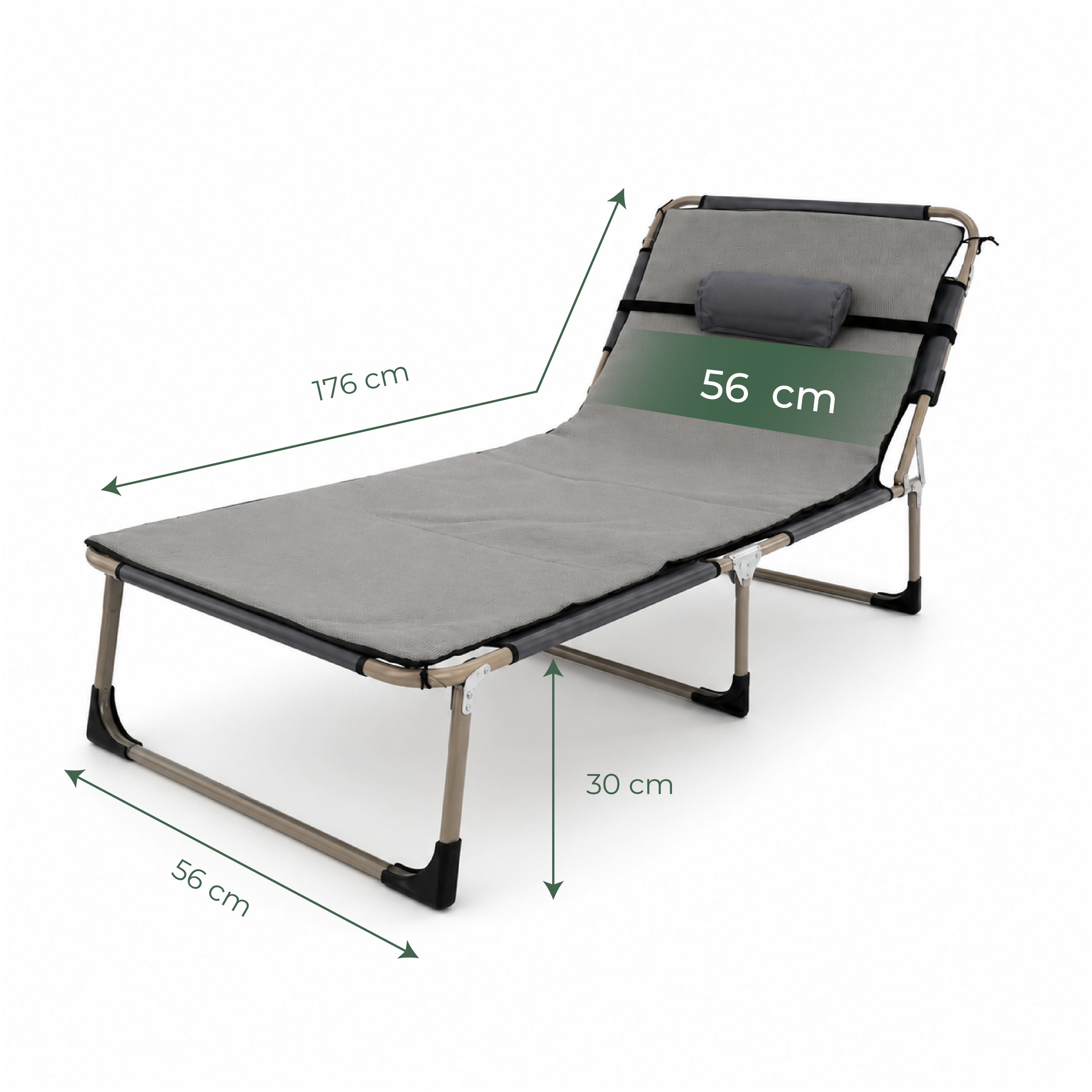 Sofá cama plegable y reclinable Ayei - Sillón multiposición para oficina y habitación de invitados