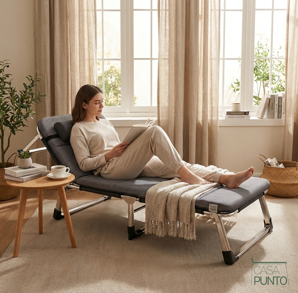Sofá cama plegable y reclinable Ayea - Sillón multiposición