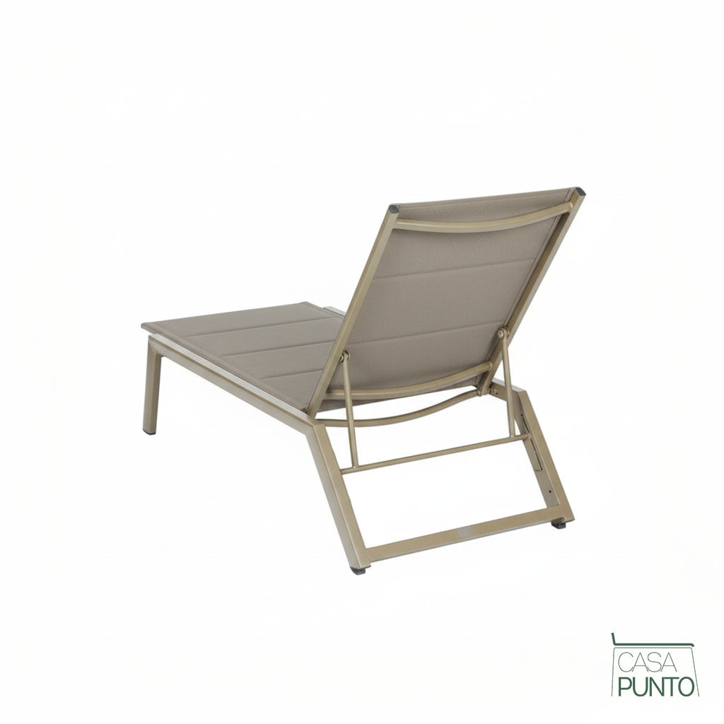 Camastro de exterior Dom - Tumbona ajustable de malla Teslin