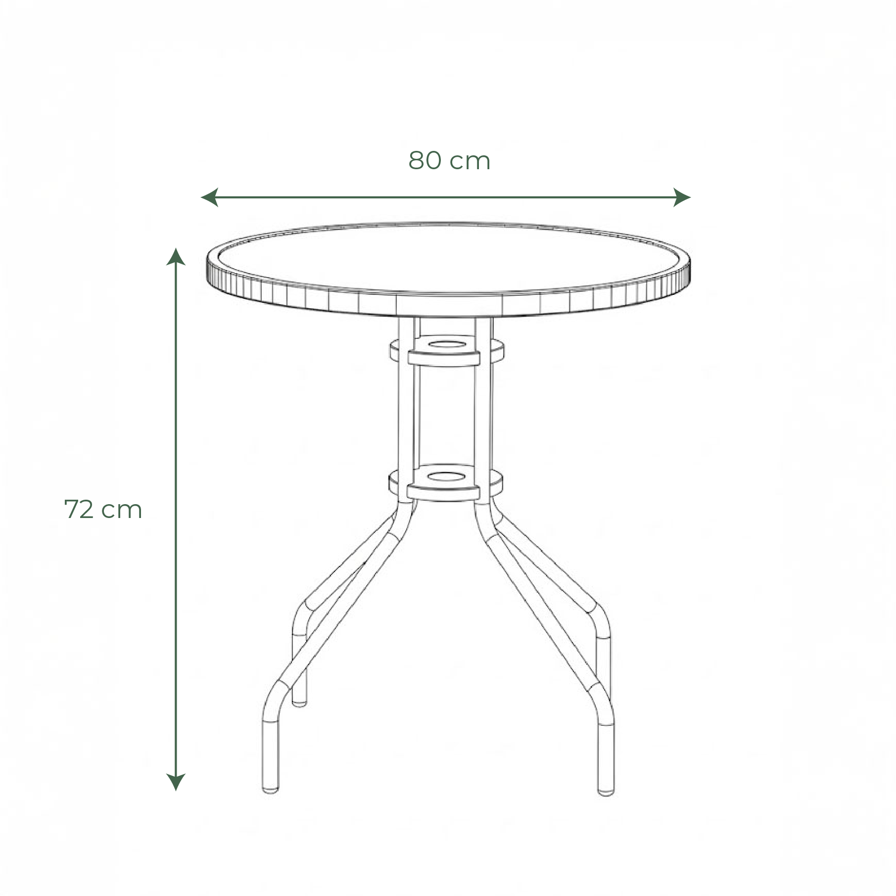 Conjunto de patio moderno Oscar negro con sombrilla - Mesa y sillas de comedor de exterior contemporáneas