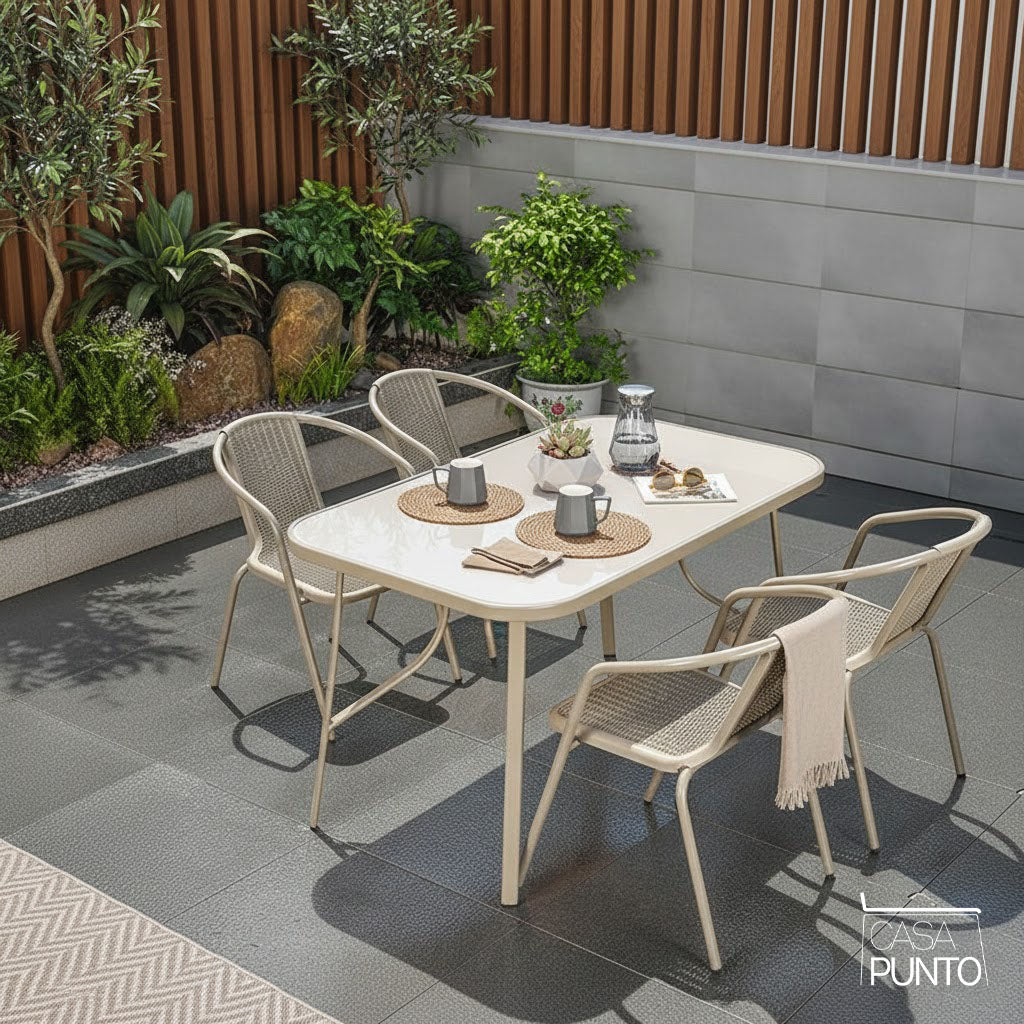 Conjunto de patio exterior versátil Boyd - Conjunto de jardín multiusos