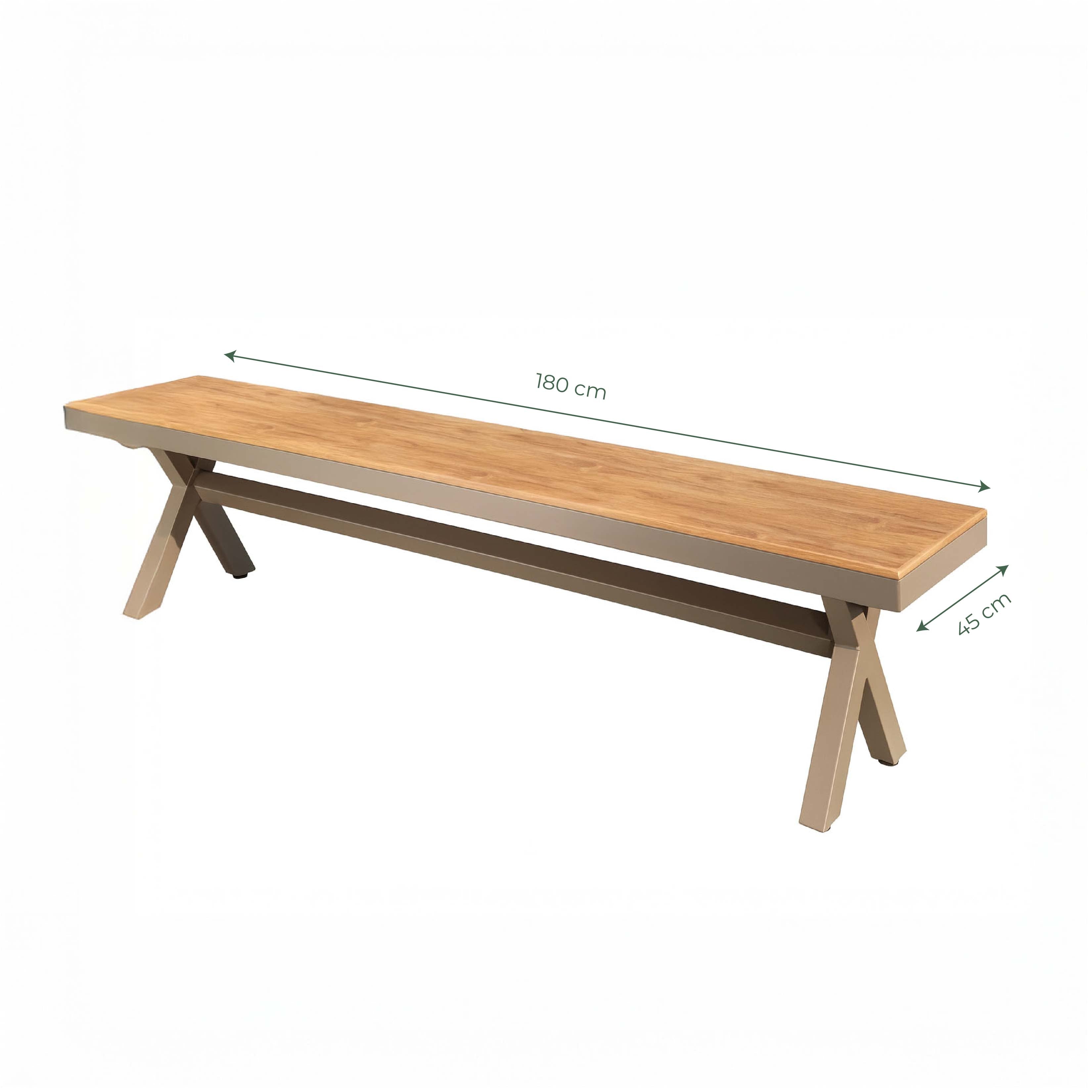 Conjunto de muebles de exterior Robert Classic de estilo madera para patio: mesa y sillas de jardín tradicionales.