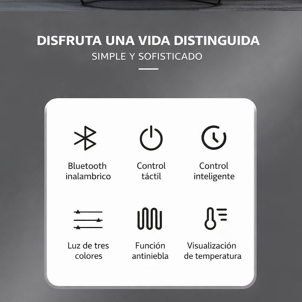Espejo LED de cuerpo entero Skilo - Montaje en pared con sensor de movimiento