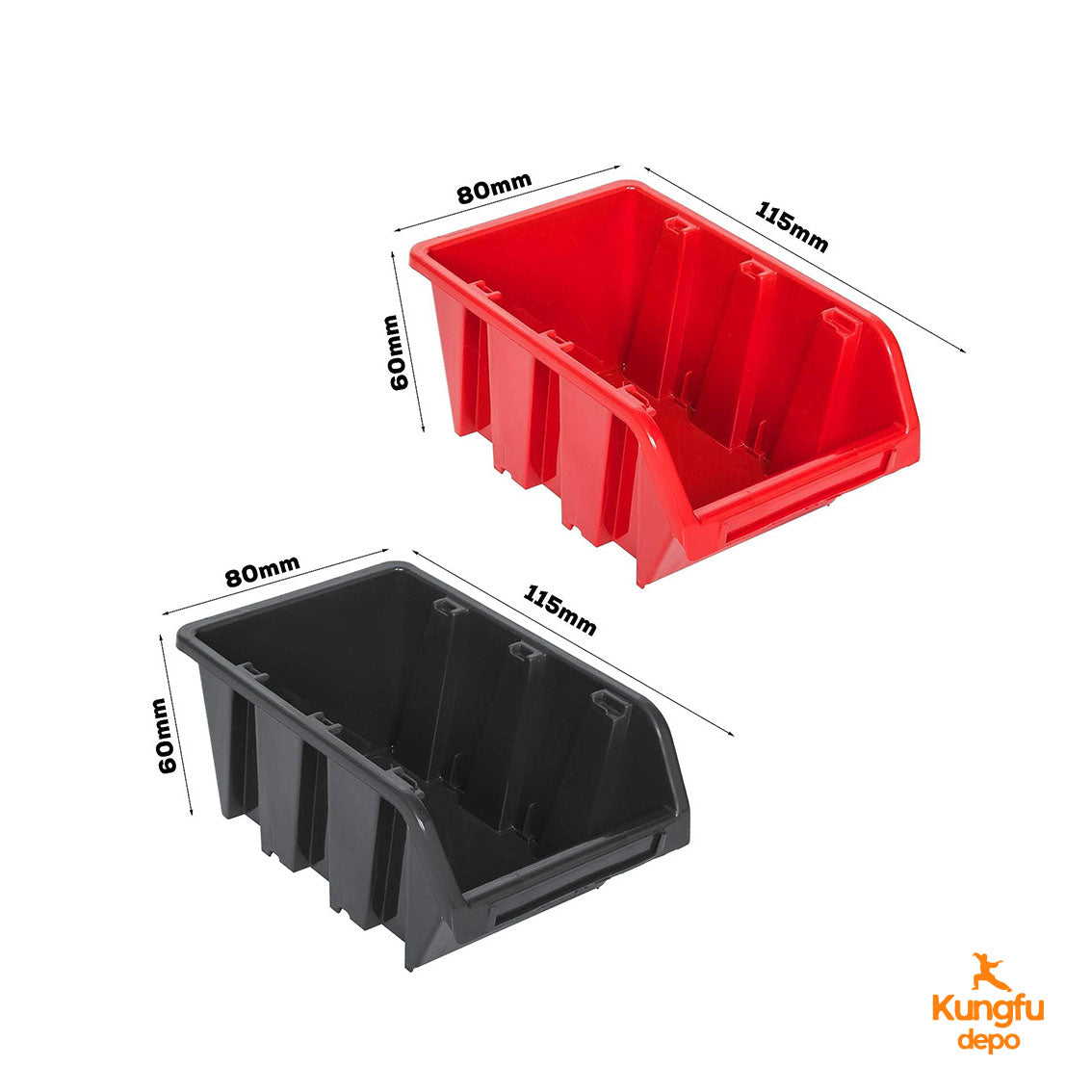 Juego de 49 piezas de organizador de herramientas para montaje en pared - Caja de almacenamiento multifuncional con tablero para colgar