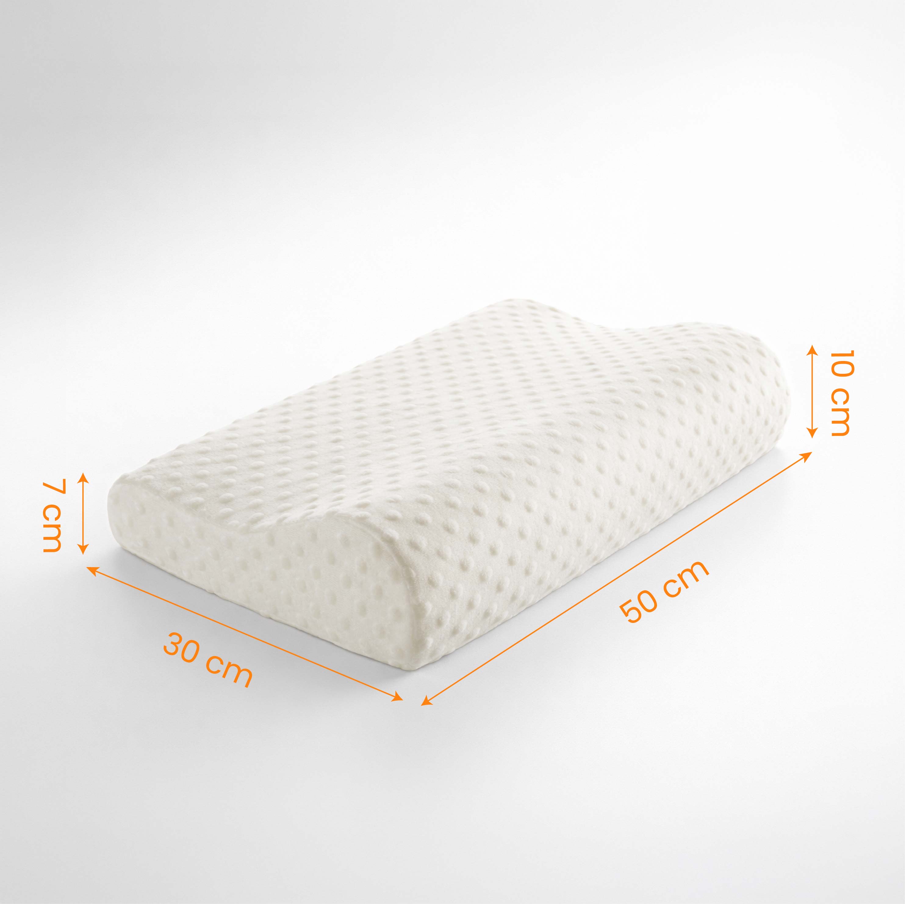 Almohada Michael Gel de espuma viscoelástica de rebote lento - Almohada con forma de onda
