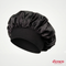 Gorro De Noche Andi D'Coco – Satén Negro, Banda Elástica Ancha, Talla Única