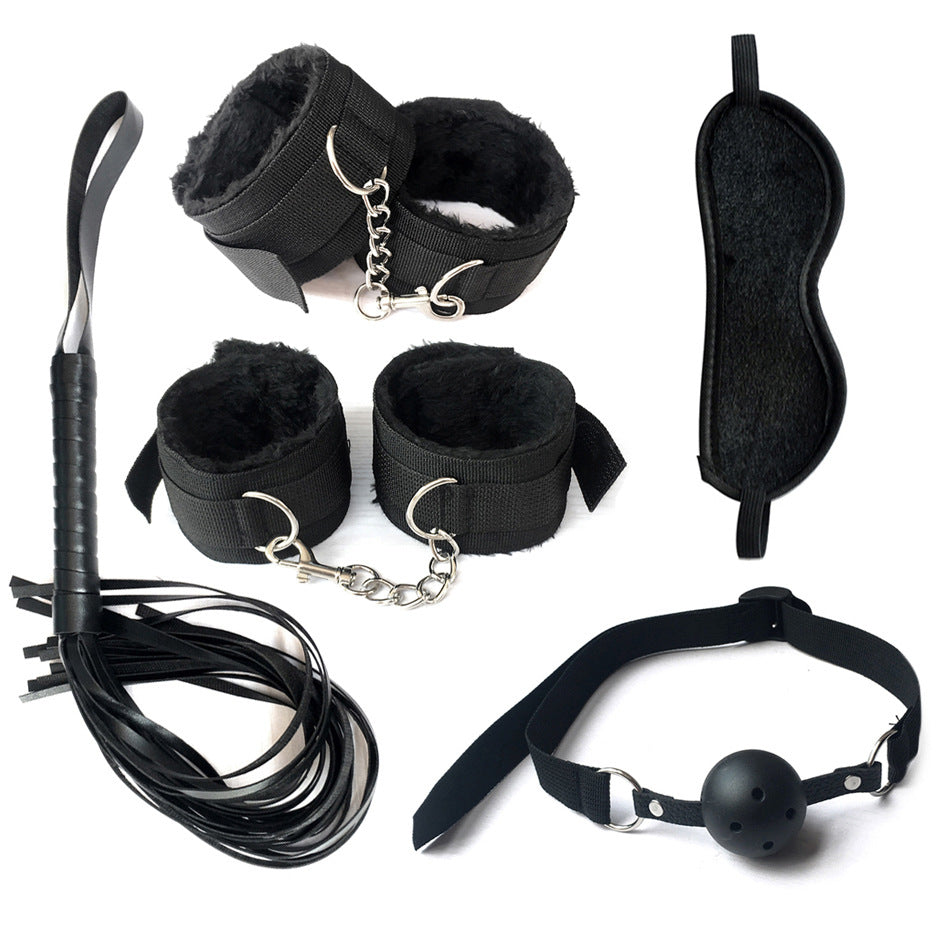 Conjunto de sujeción y bondage Midnight Desire de 10 piezas - Correas de nailon