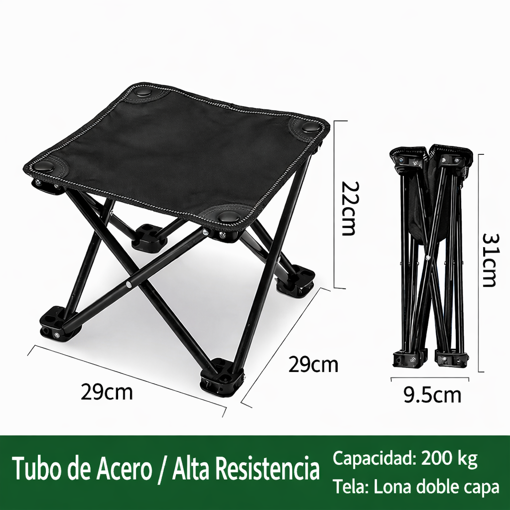 Taburete plegable portátil para camping Hank