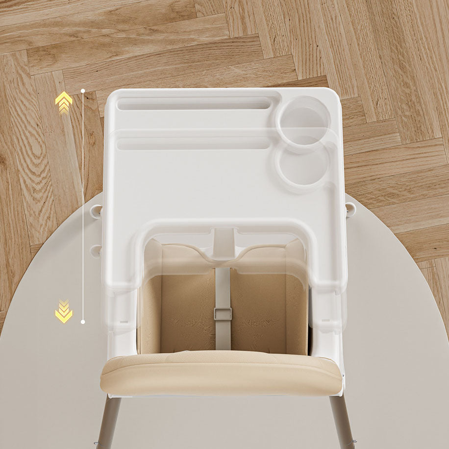DuoGrow Comfort trona convertible 2 en 1  con cojín de piel sintética.