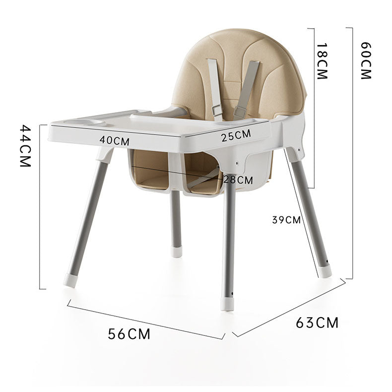 DuoGrow Comfort trona convertible 2 en 1  con cojín de piel sintética.