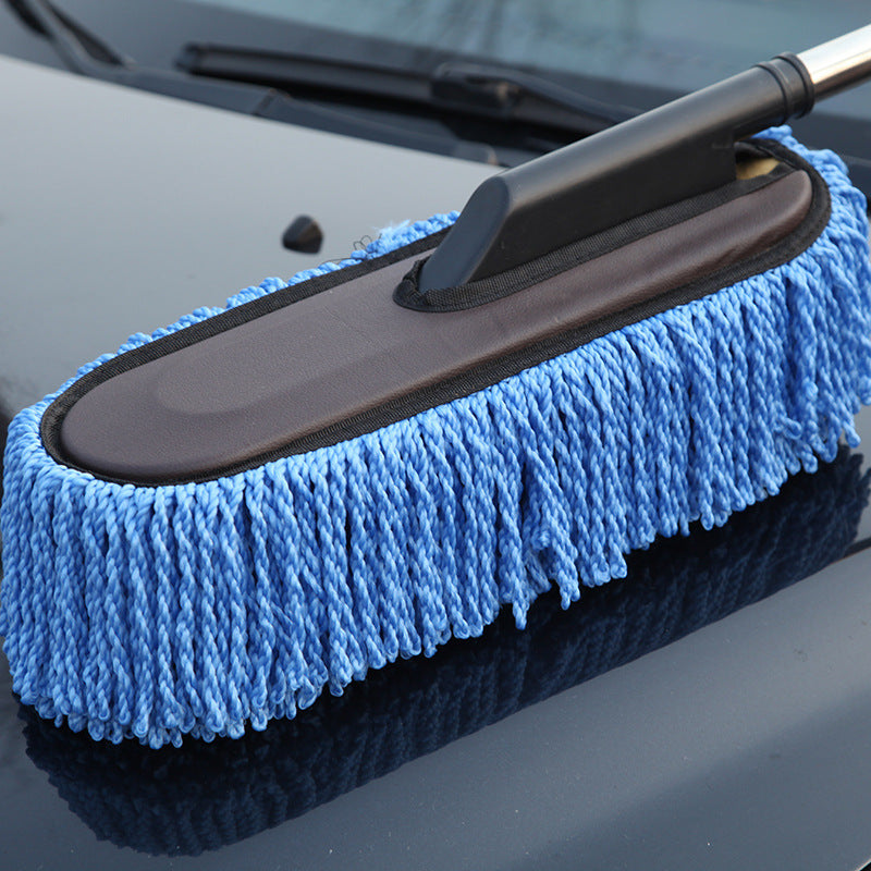 Cepillo telescópico de microfibra para quitar el polvo del coche