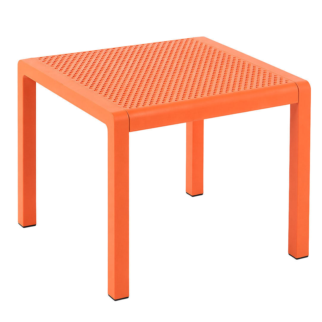 Mesa de Centro Cuadrada de Plástico Steve | 50 x 50 cm | Tapones Antideslizantes