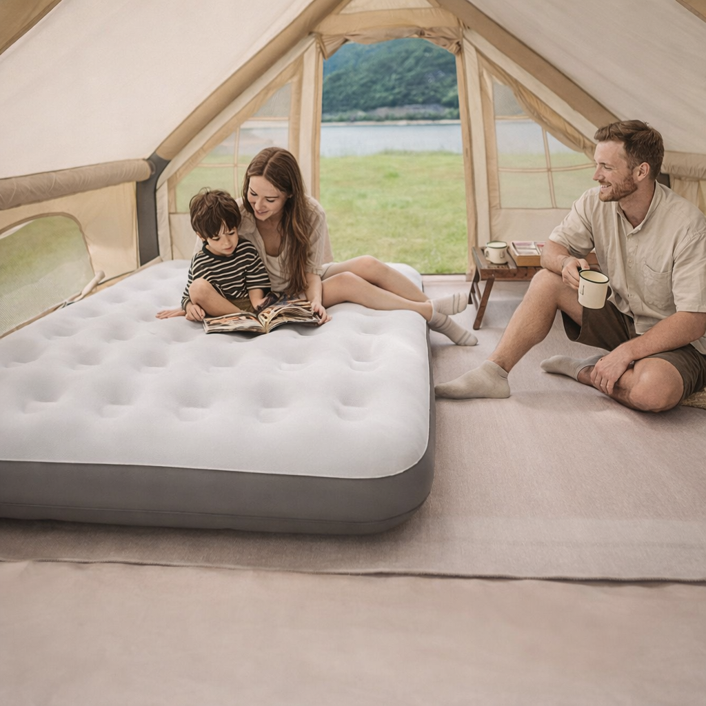 Colchón hinchable Marz - Cama portátil para camping y para invitados